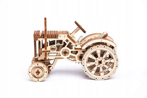 Traktor Mechaniczne Puzzle Drewniane 3D